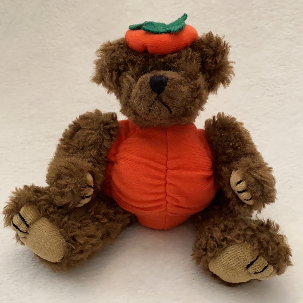 {VTG} Ty | 1993 Peter “Trick or Treat!” Pumpkin Halloween Fall Stuffed Bear - Picture 13 of 16